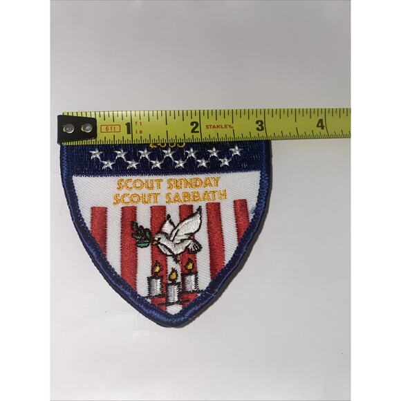 BSA 2003 Scout Sunday Scout Sabbath Vintage Patch New - Picture 3 of 4